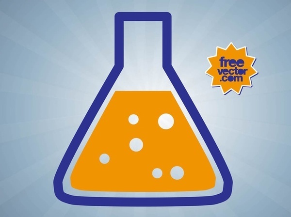 Chemical Flask Free Vector