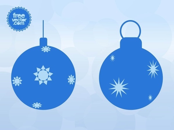 Christmas Balls Free Vector