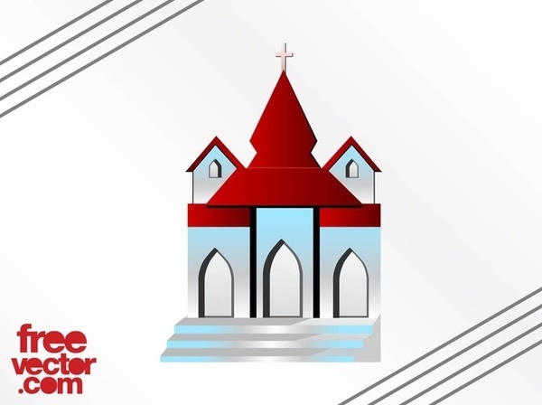 Church Building Free Vector