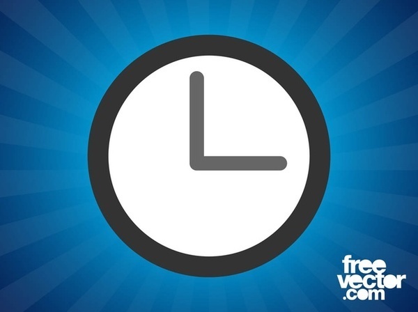 Clock Icon Free Vector