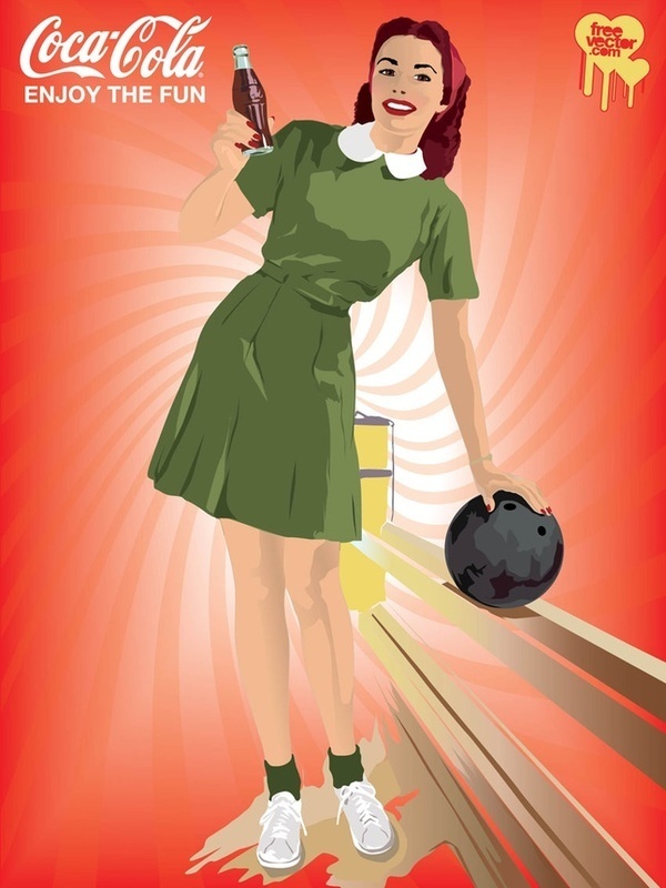 Coca-Cola Poster Free Vector