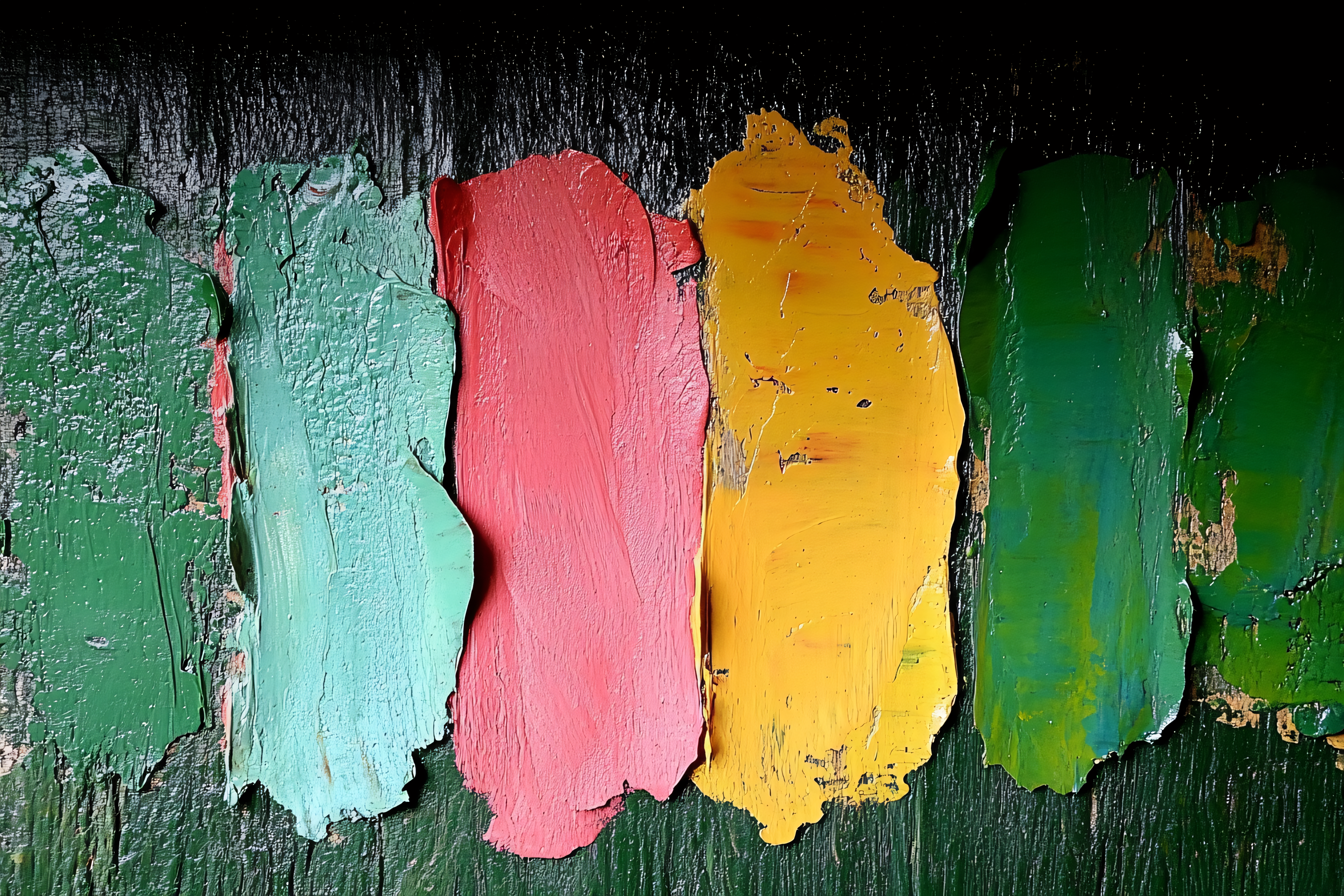 Colorful Paint Swatches on Textured Background