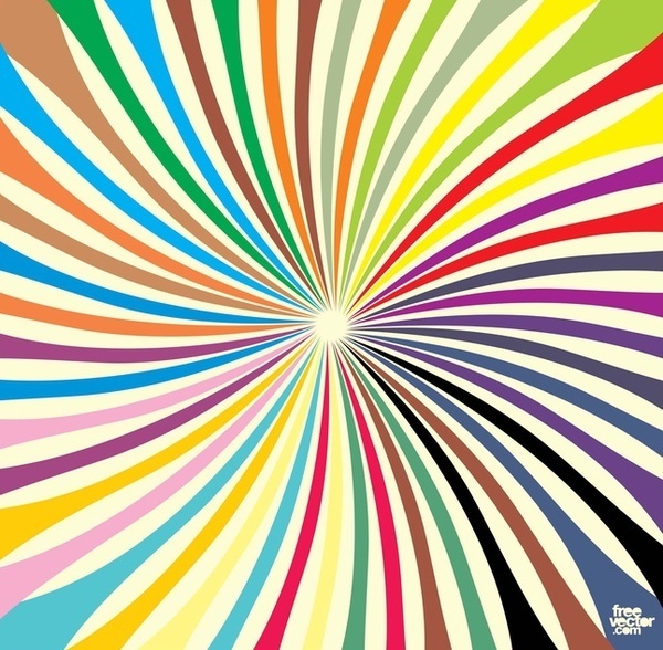 Colorful Starburst Free Vector
