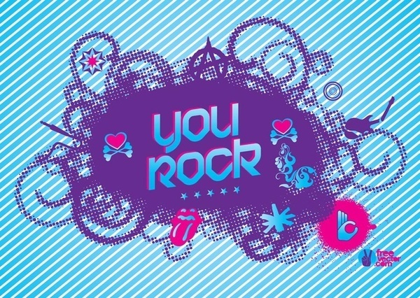 Cool Card Free Vector