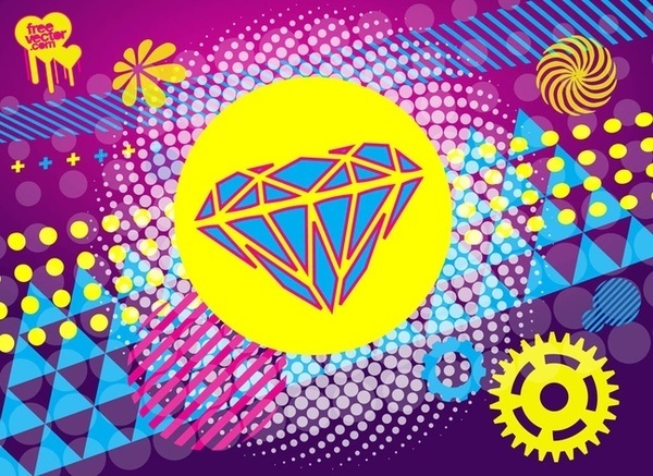 Cool Design Shapes Free Vector