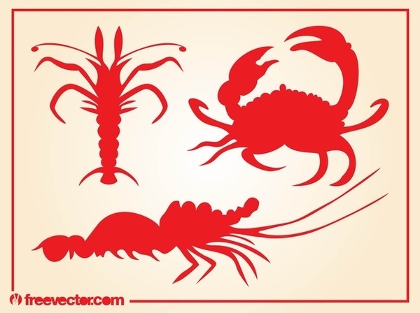 Crabs Free Vector