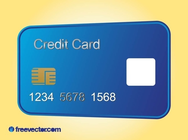 Credit Card Layout Free Vector