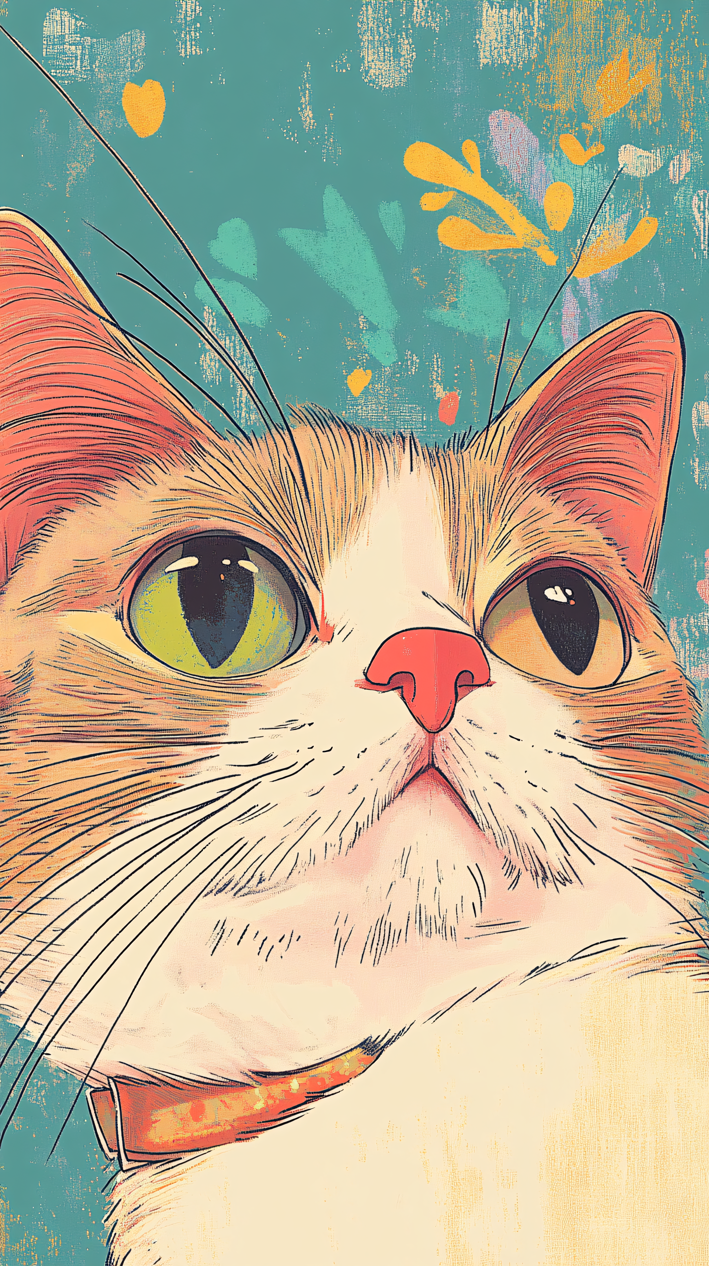 Curious Cat Portrait