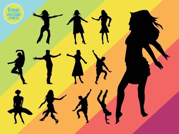 Dancers Free Vector