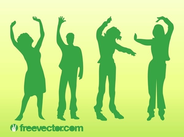 Dancing People Free Vector