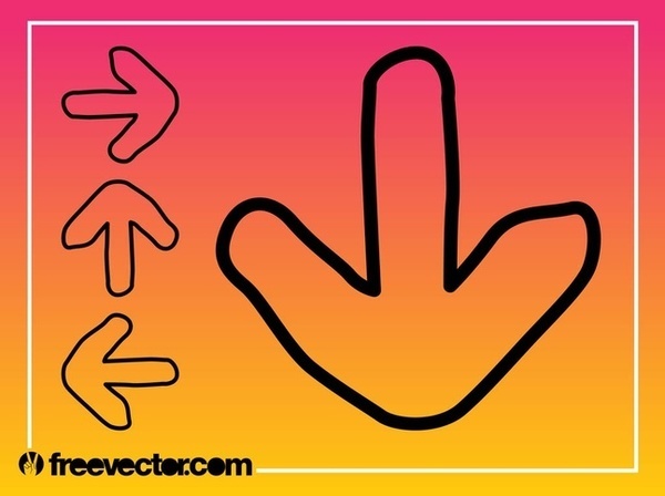Direction Arrows Free Vector