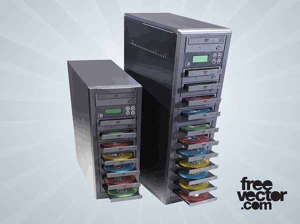 Disc Duplicators Free Vector