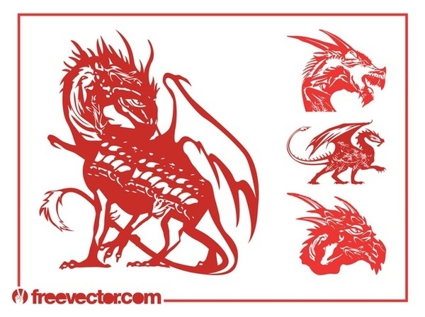 Dragons Set Free Vector