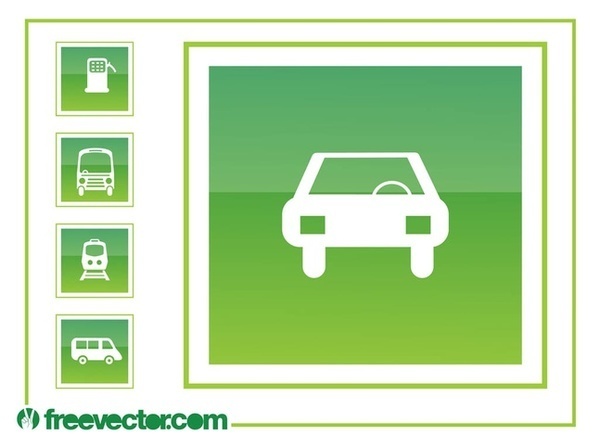 Driving Icons Free Vector