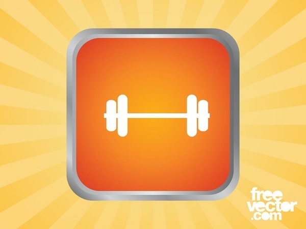 Dumbbell Icon Free Vector