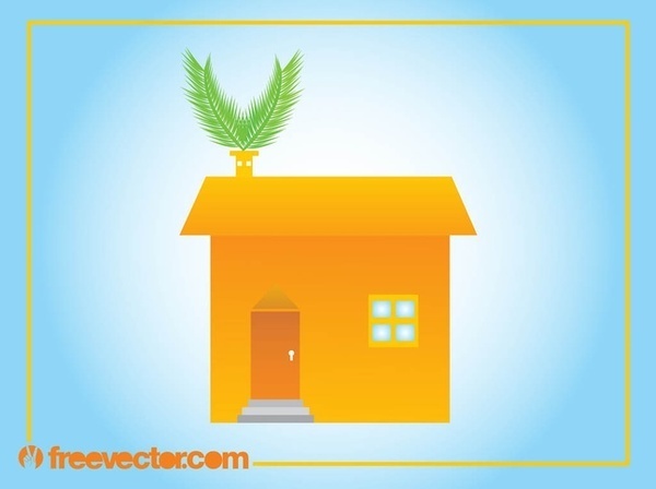 Eco House Image Free Vector