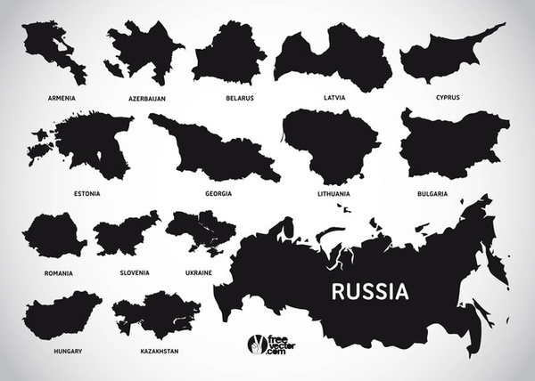 European Countries Free Vector