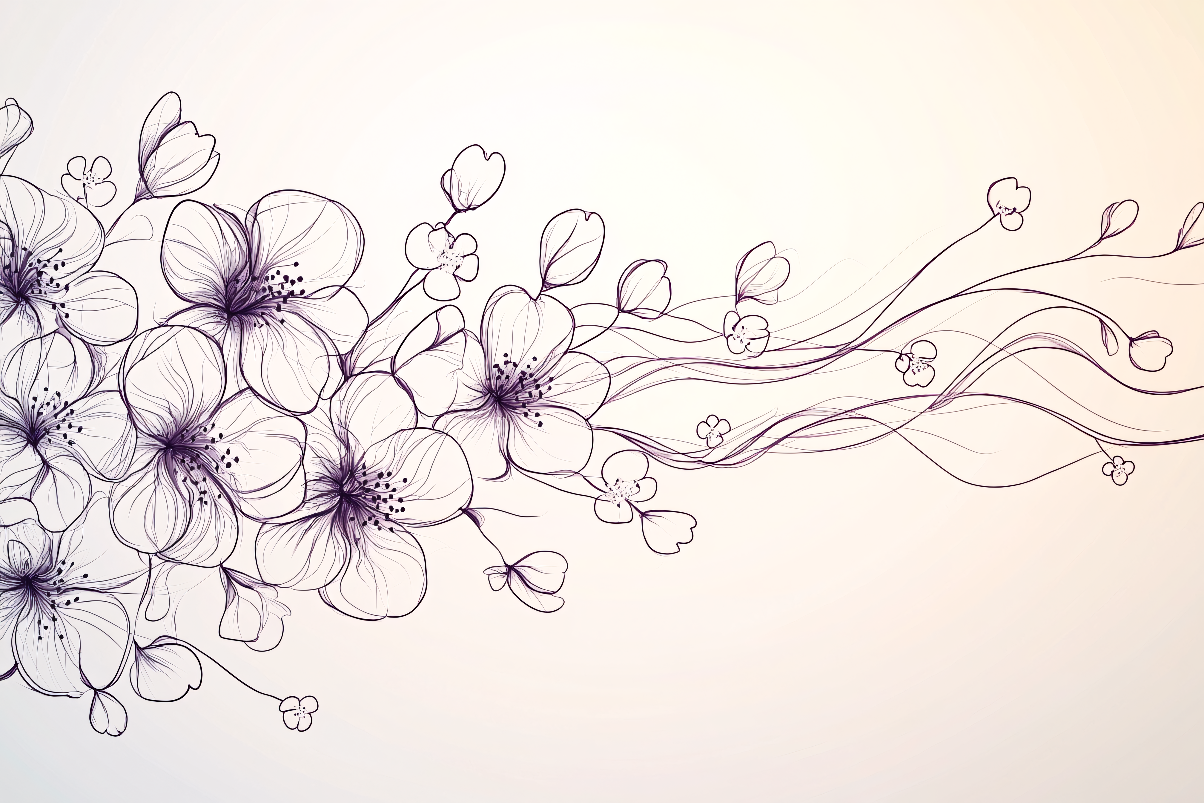 Floral Line Art Design