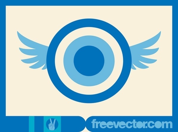 Flying Circles Free Vector
