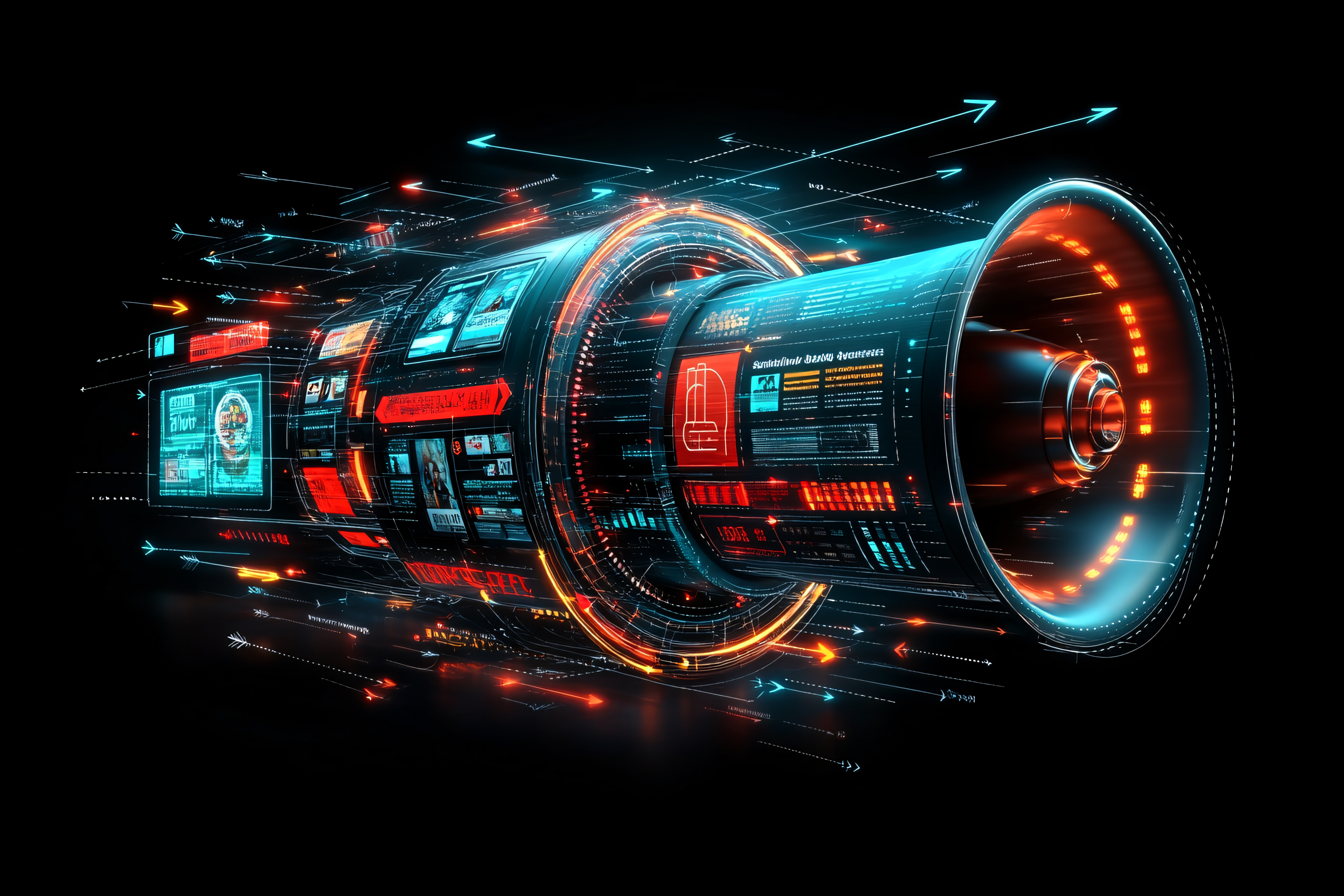 Futuristic Digital Megaphone