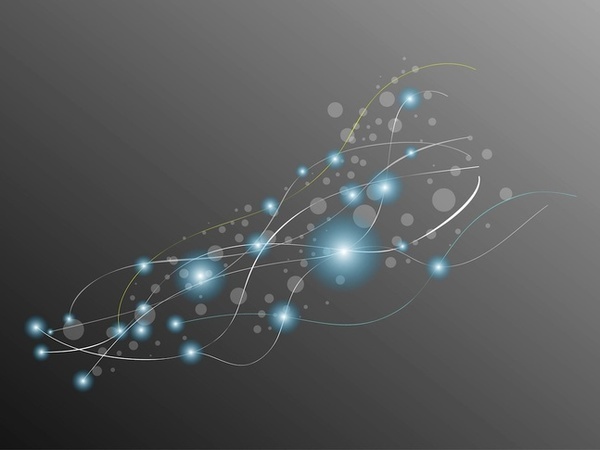 Glowing Circles Free Vector