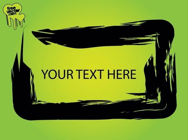 Grunge Frame Design Free Vector