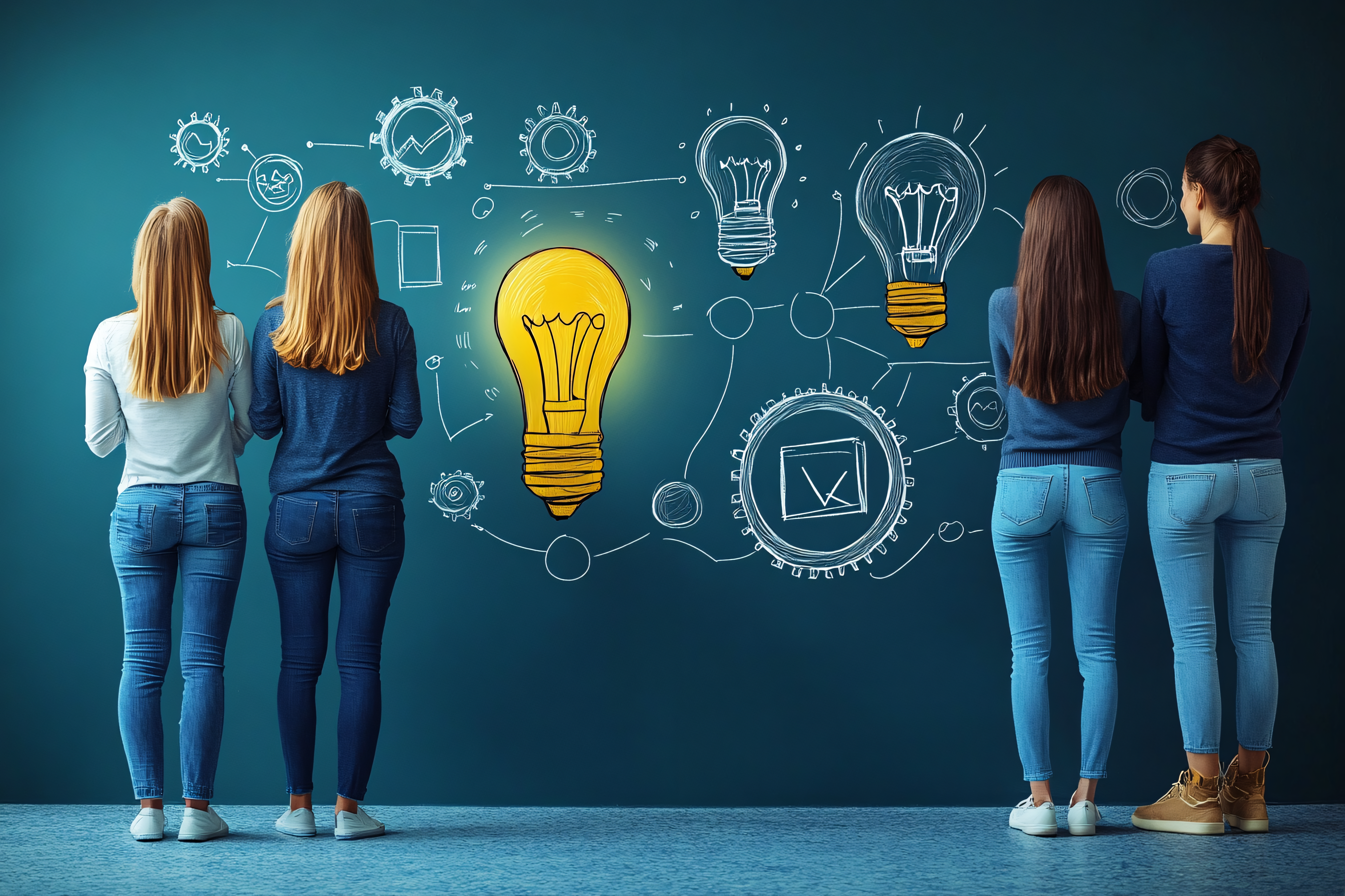 Idea Teamwork And Inspiration