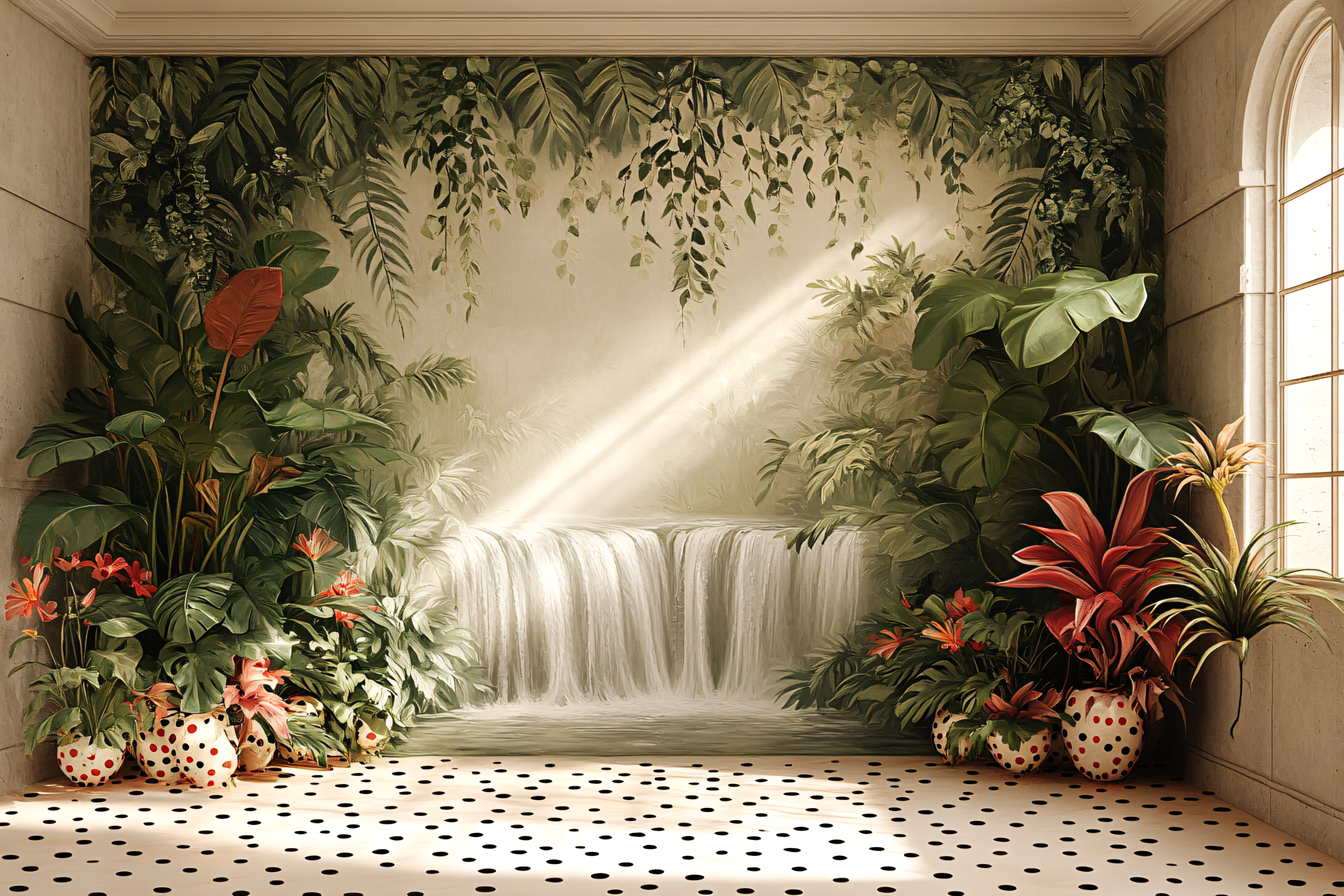 Indoor Waterfall Oasis
