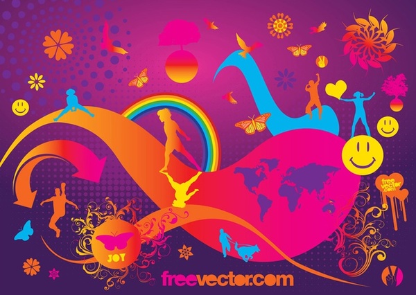 Joy Free Vector