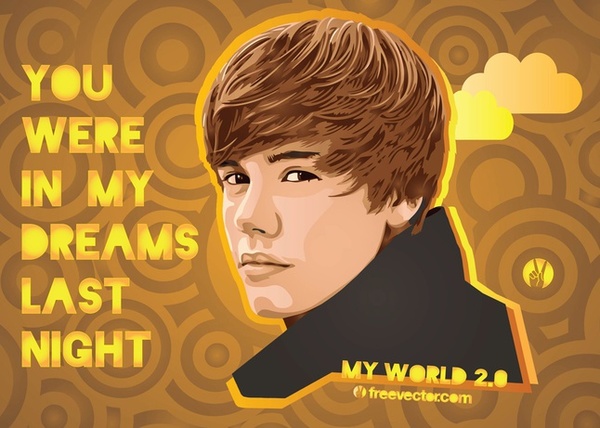 Justin Bieber Free Vector