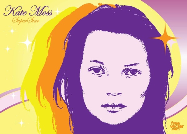 Kate Moss Free Vector