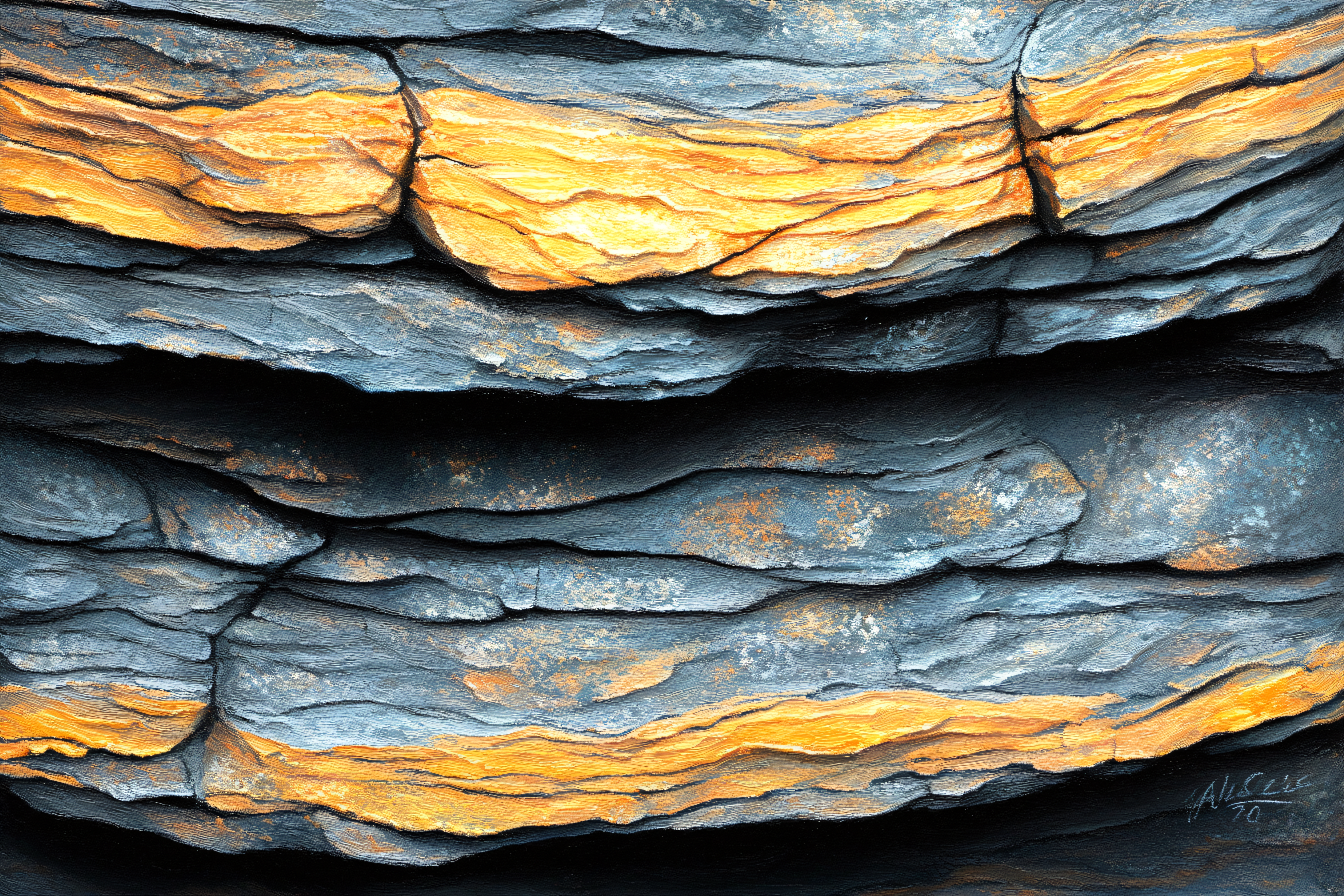 Layered Rock Formation