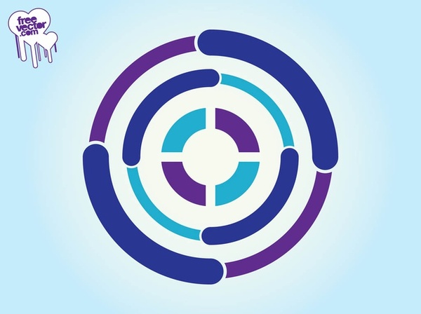 Logo With Circles Free Vector