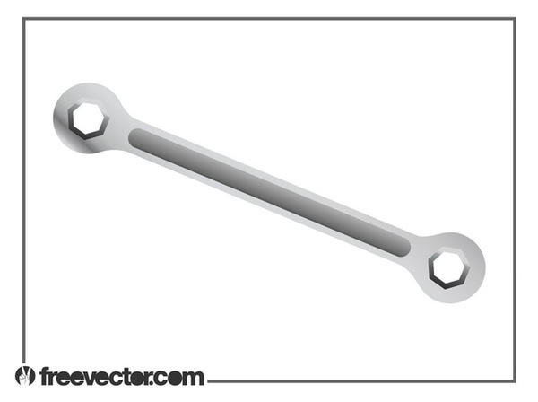 Metal Wrench Free Vector