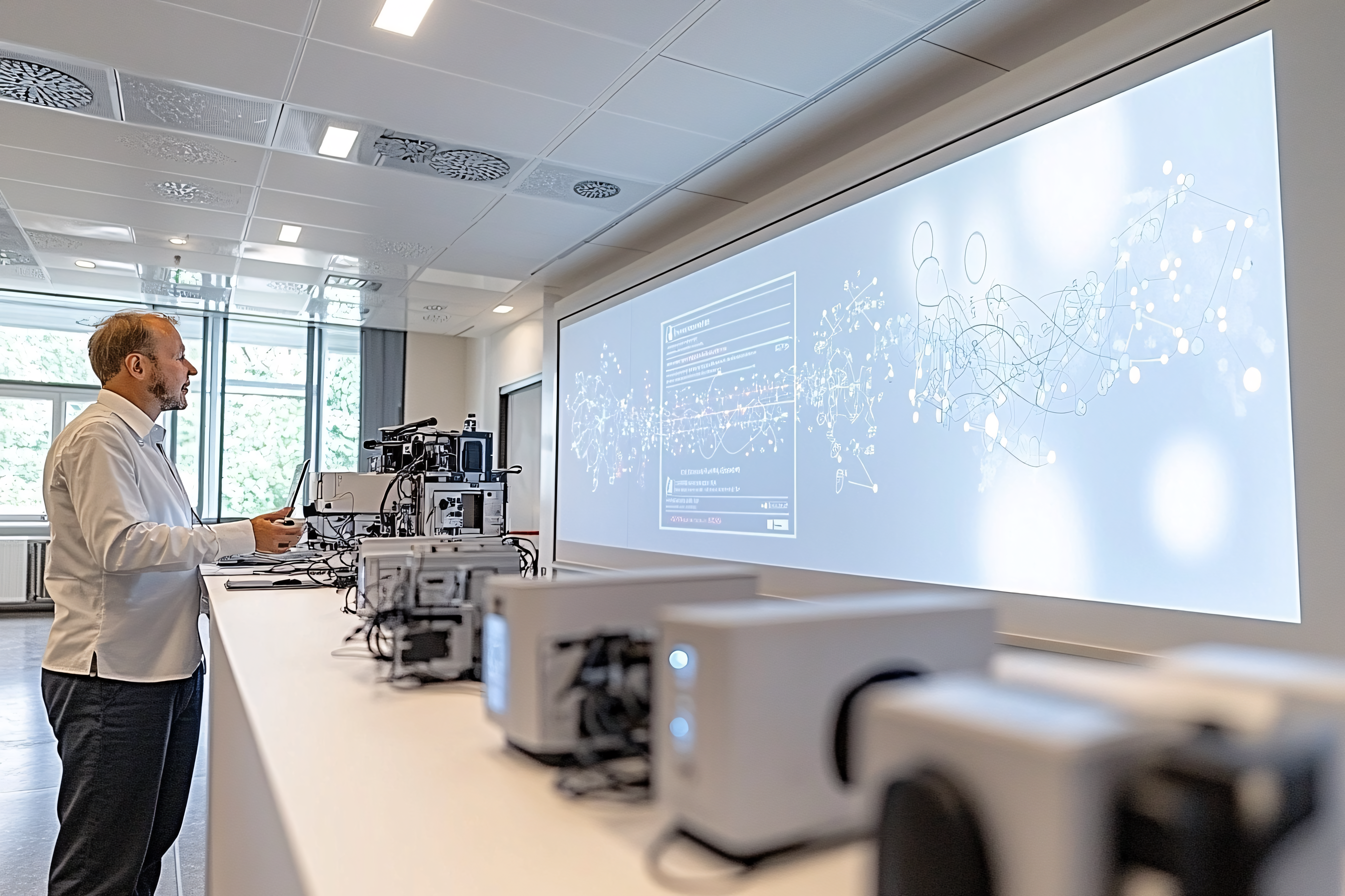 Modern Presentation in a Bright Conference Room