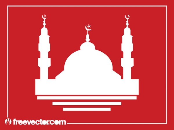 Mosque Silhouette Free Vector
