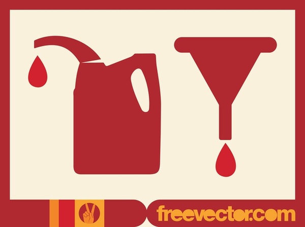 Motor Oil s Free Vector