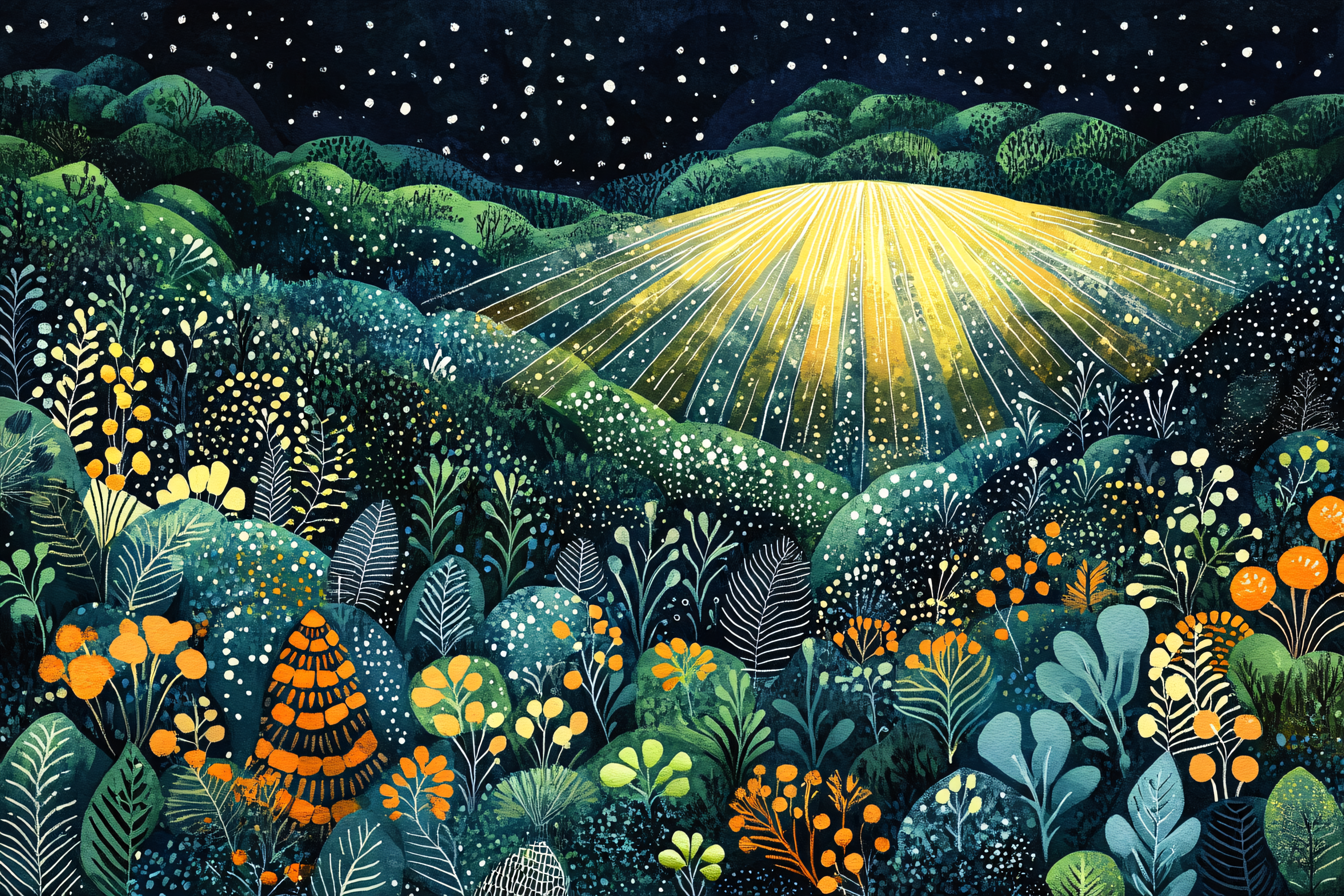 Night Garden Radiance