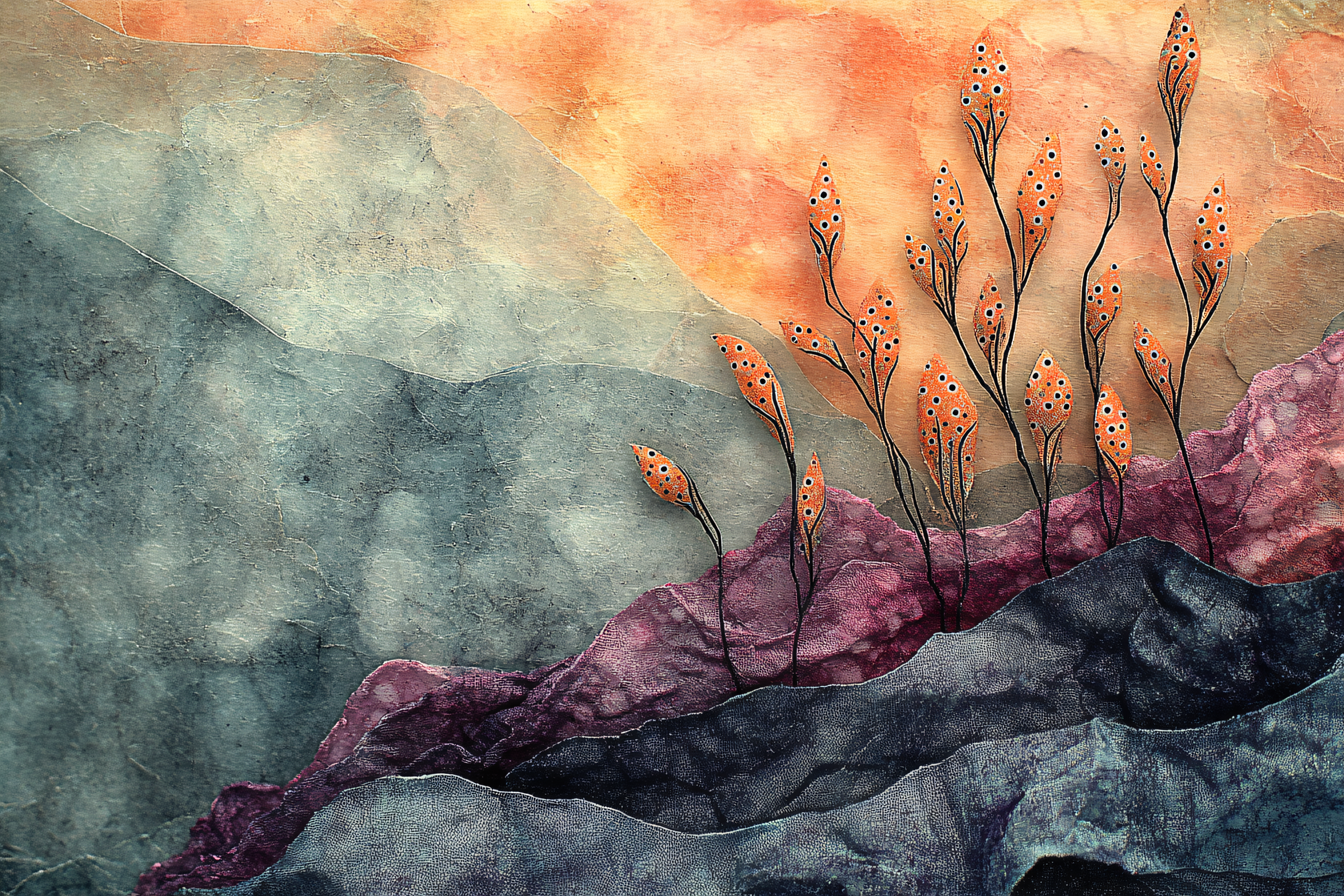 Orange Blossom Landscape
