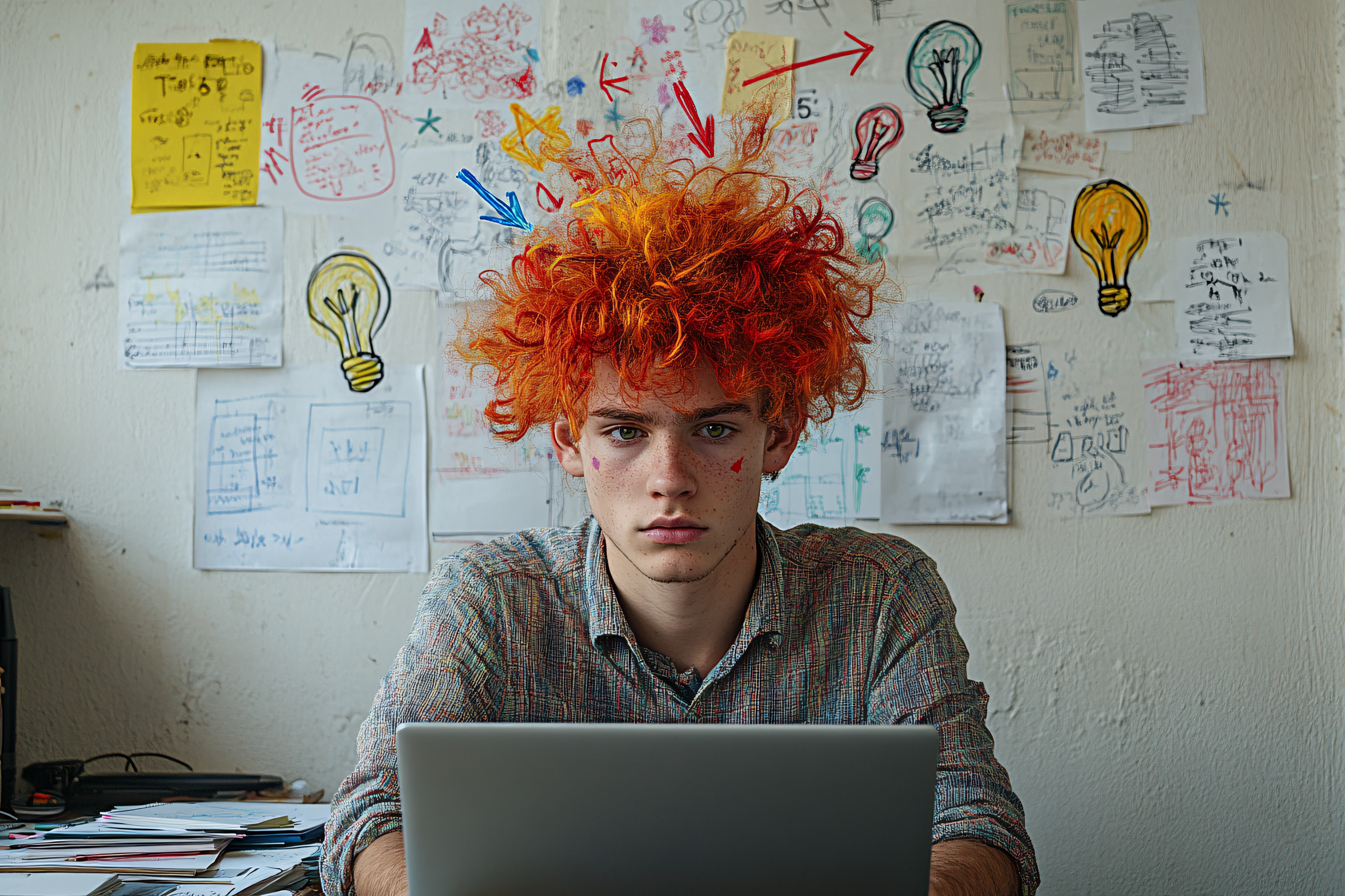 Orange Haired Idea Person
