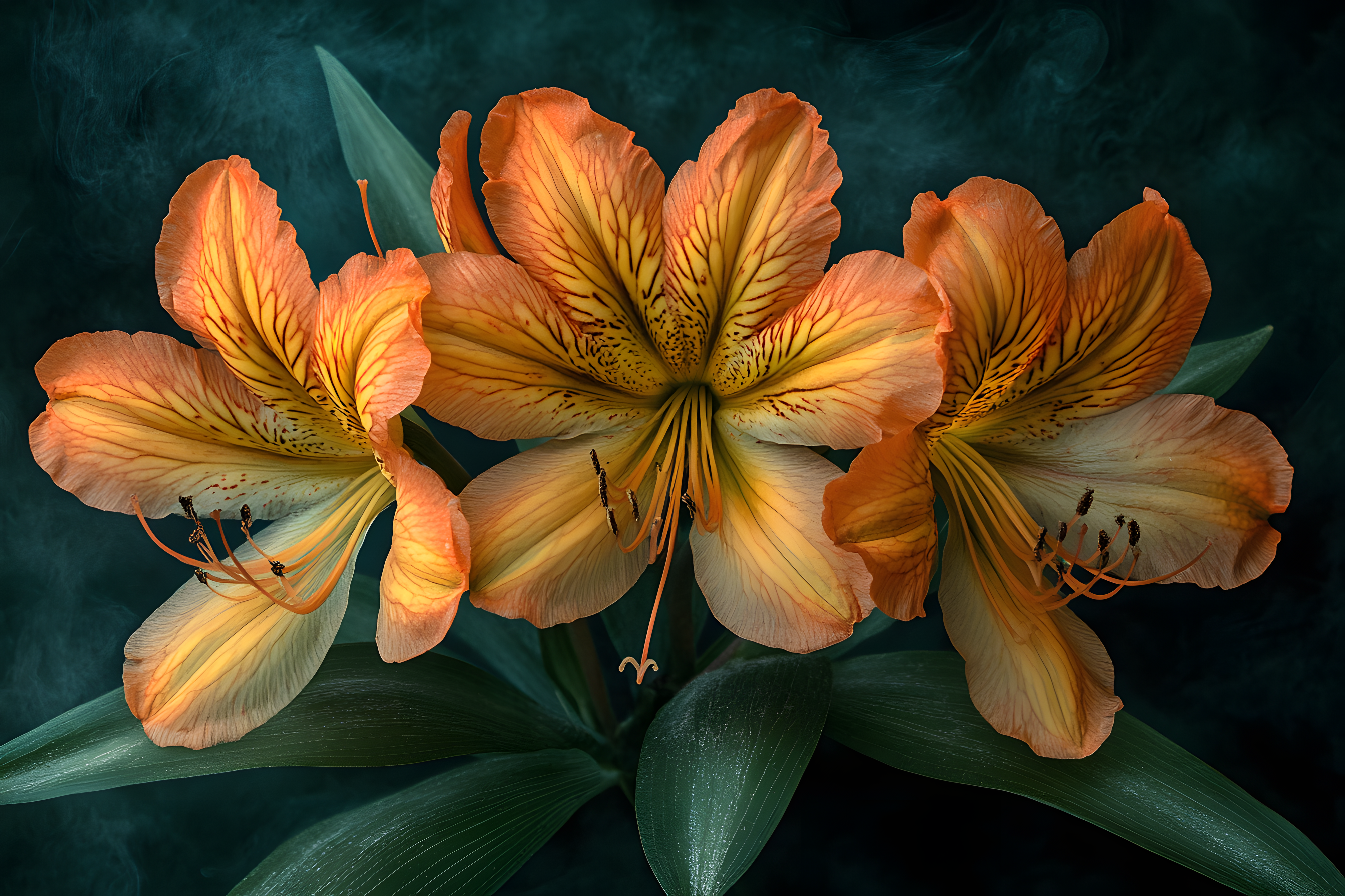 Orange Lilies Bloom