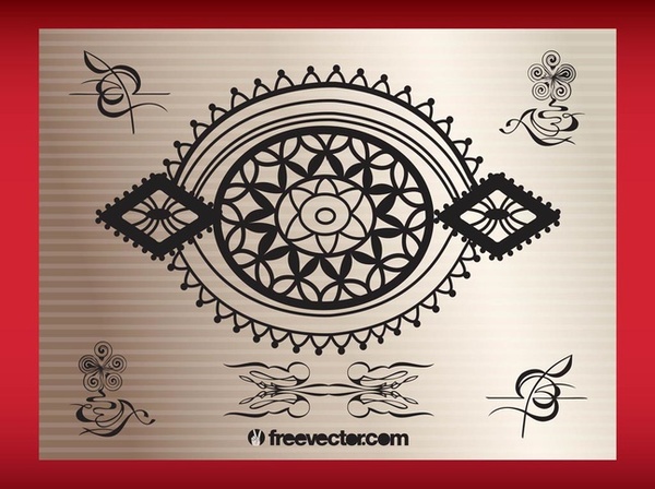 Oriental Decoration Free Vector