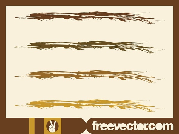Paint Strokes s Free Vector