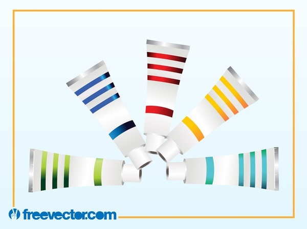 Paint Tubes Free Vector