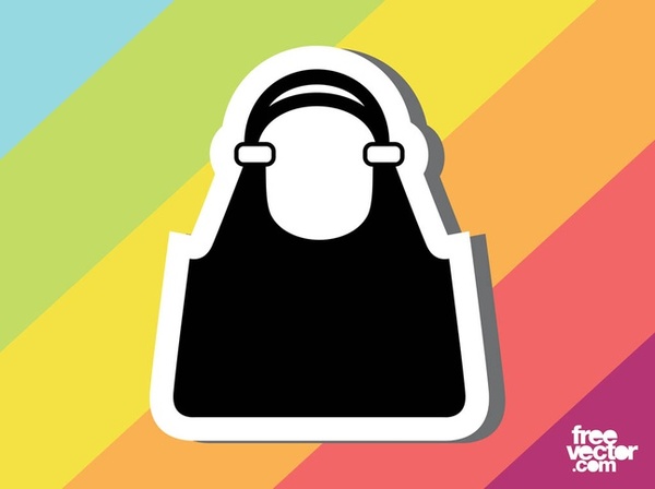 Purse Sticker Free Vector