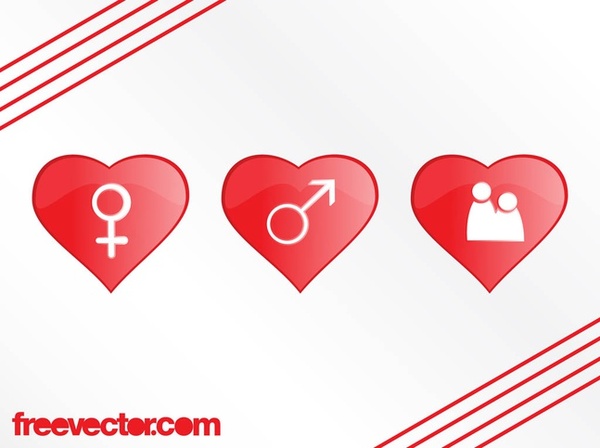 Relationship Icons Free Vector