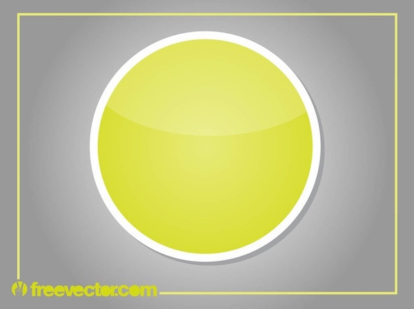 Round Sticker Free Vector
