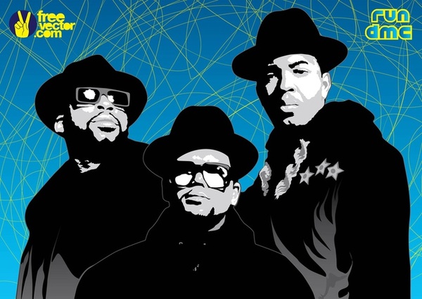 Run DMC Free Vector