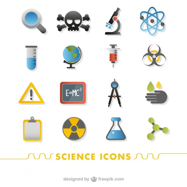 Science Icons Free Vector