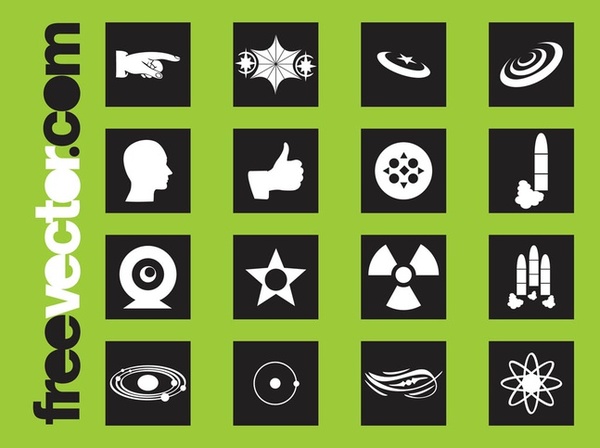 Science Icons Free Vector